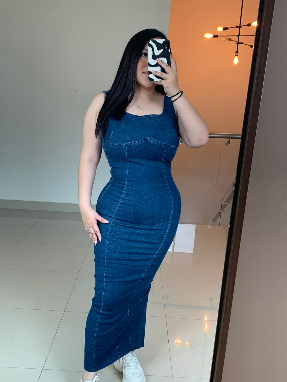 VESTIDO DENIM MIDI