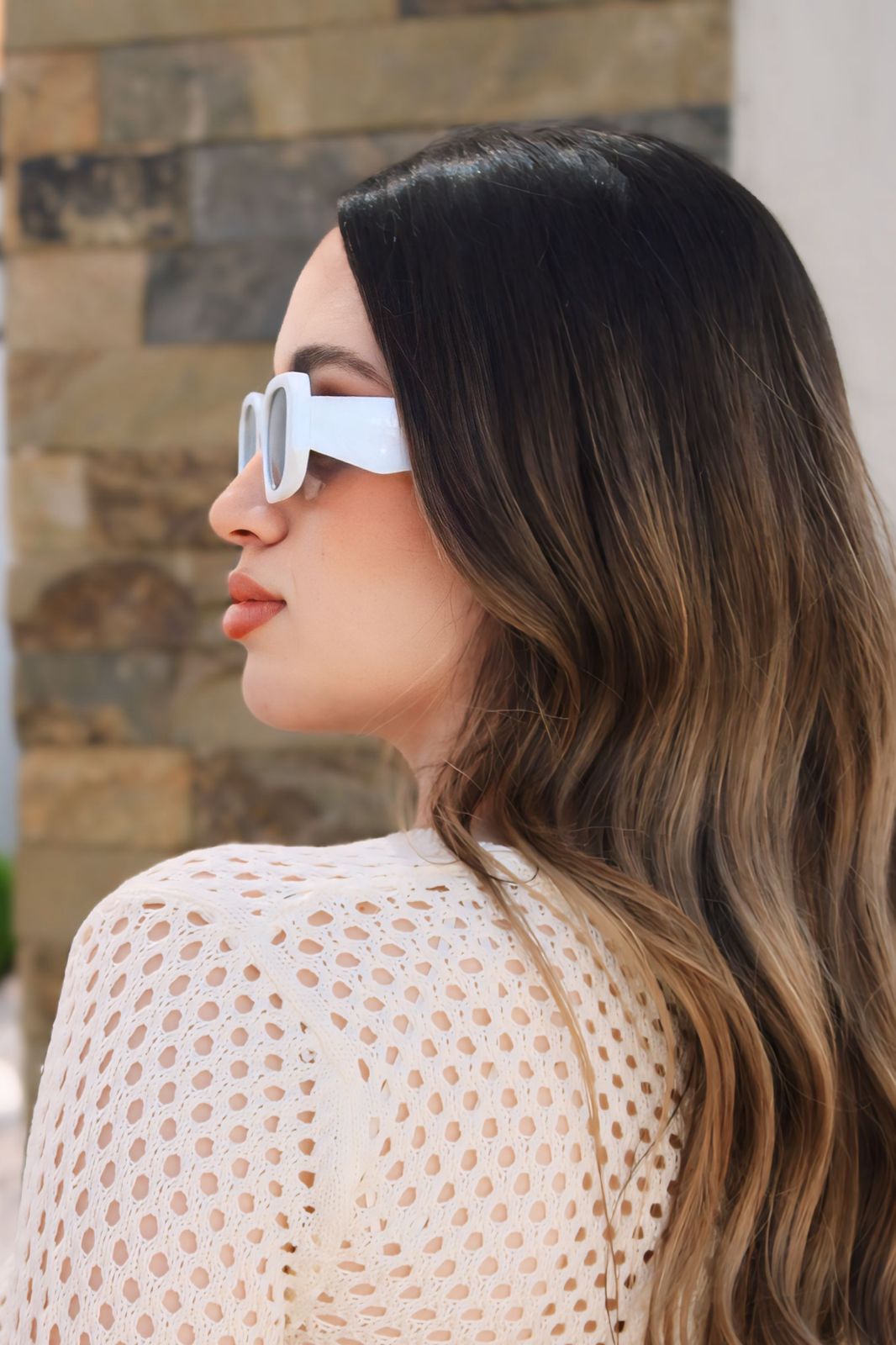 LENTES DE SOL PRADA WHITE