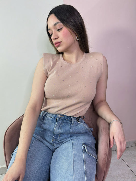 Body Brillos Beige
