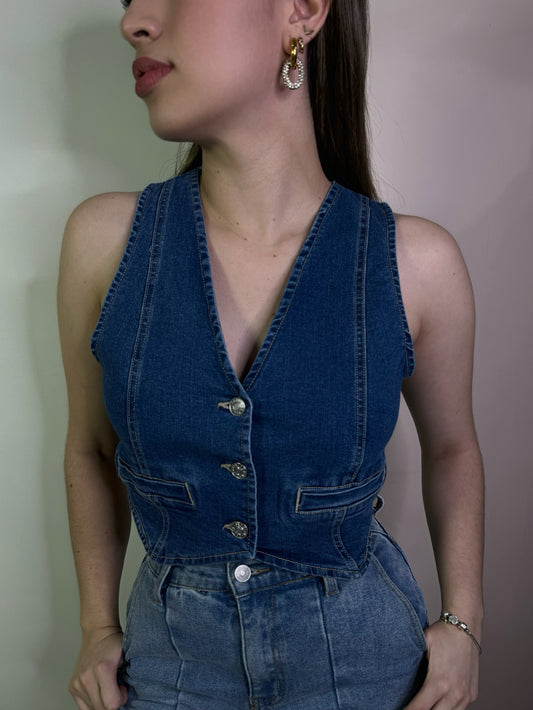 Chaleco Denim Love