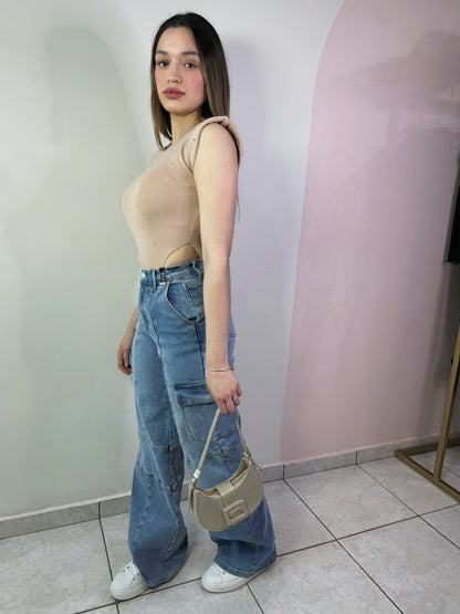 Body Brillos Beige