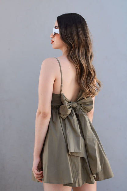 VESTIDO VERDE OLIVE